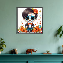 Load image into Gallery viewer, Diamond Painting - Full Round - skull doll (30*30CM)