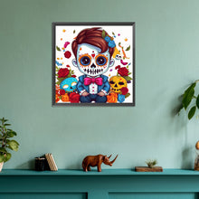 Load image into Gallery viewer, Diamond Painting - Full Round - skull doll (30*30CM)