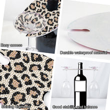 Load image into Gallery viewer, Acrylic Special Shaped Leopard Art Diamond Art Wine Glass Organizer for Bar