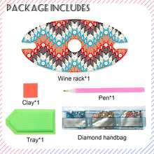 Load image into Gallery viewer, Acrylic Special Shaped Line Art Diamond Art Wine Glass Organizer for Bar Decor
