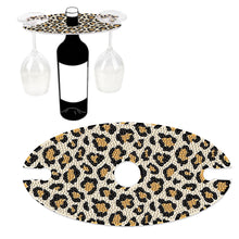 Load image into Gallery viewer, Acrylic Special Shaped Leopard Art Diamond Art Wine Glass Organizer for Bar