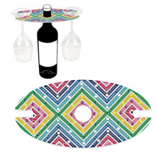 Load image into Gallery viewer, Acrylic Special Shaped Line Art Diamond Art Wine Glass Organizer for Bar Decor