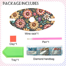 Load image into Gallery viewer, Acrylic Special Shaped Flower Art Diamond Art Wine Glass Organizer for Bar Decor