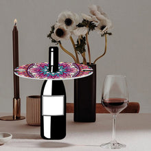 Load image into Gallery viewer, Acrylic Special Shaped Mandala Art Diamond Art Wine Glass Organizer for Bar