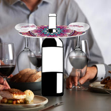 Load image into Gallery viewer, Acrylic Special Shaped Mandala Art Diamond Art Wine Glass Organizer for Bar