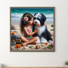 Load image into Gallery viewer, Diamond Painting - Full Round - Adorable children (40*40CM)
