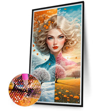 Load image into Gallery viewer, Diamond Painting - Full Round - Four seasons woman (40*75CM)
