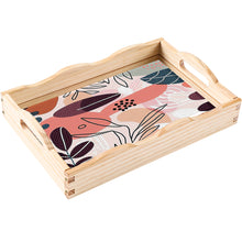 Load image into Gallery viewer, Wooden Simple Pattern 5D DIY Diamond Painting Serving Tray with Handle for Table