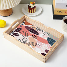 Load image into Gallery viewer, Wooden Simple Pattern 5D DIY Diamond Painting Serving Tray with Handle for Table