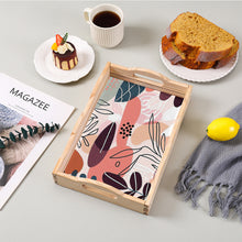 Load image into Gallery viewer, Wooden Simple Pattern 5D DIY Diamond Painting Serving Tray with Handle for Table