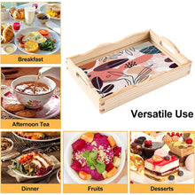 Load image into Gallery viewer, Wooden Simple Pattern 5D DIY Diamond Painting Serving Tray with Handle for Table