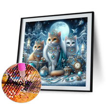 Load image into Gallery viewer, Diamond Painting - Full Round - Three rich cats (30*30CM)