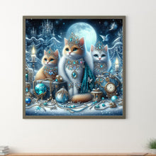 Load image into Gallery viewer, Diamond Painting - Full Round - Three rich cats (30*30CM)