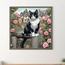 Load image into Gallery viewer, Diamond Painting - Full Round - country cat (30*30CM)