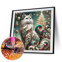 Load image into Gallery viewer, Diamond Painting - Full Round - Decorative white cat (30*30CM)