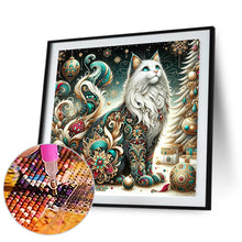 Load image into Gallery viewer, Diamond Painting - Full Round - Elegant white cat (30*30CM)