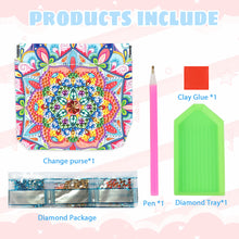 Load image into Gallery viewer, PU Partial Special Shaped Mandala 5D DIY Diamond Painting Wallet Gifts for Women