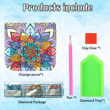 Load image into Gallery viewer, PU Partial Special Shaped Mandala 5D DIY Diamond Painting Wallet Gifts for Women