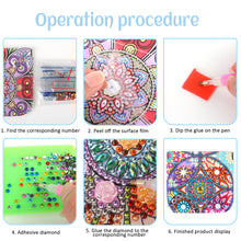 Load image into Gallery viewer, PU Partial Special Shaped Mandala 5D DIY Diamond Painting Wallet Gifts for Women