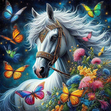 Load image into Gallery viewer, Diamond Painting - Full Square - white horse (40*40CM)