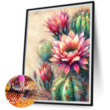 Load image into Gallery viewer, Diamond Painting - Full Square - Retro style cactus flower (40*50CM)