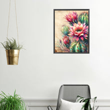 Load image into Gallery viewer, Diamond Painting - Full Square - Retro style cactus flower (40*50CM)