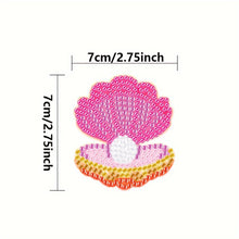 Load image into Gallery viewer, 15Pcs Double Sided Marine Life Diamond Art Keyring for Home Birthday Party Decor