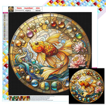 Load image into Gallery viewer, Diamond Painting - Full Square - glass art goldfish (40*40CM)
