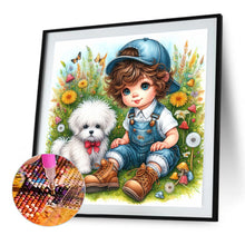 Load image into Gallery viewer, Diamond Painting - Full Square - children's puppy (40*40CM)