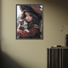 Load image into Gallery viewer, Diamond Painting - Full Square - Cat girl (30*40CM)