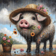 Load image into Gallery viewer, Diamond Painting - Full Square - piggy (30*30CM)