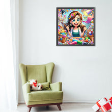 Load image into Gallery viewer, Diamond Painting - Full Round - creative girl (40*40CM)
