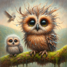 Load image into Gallery viewer, Diamond Painting - Full Square - owl (30*30CM)