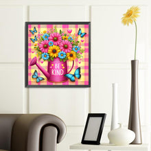 Load image into Gallery viewer, Diamond Painting - Full Round - watering can bouquet (40*40CM)