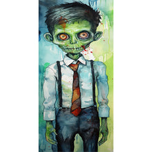 Load image into Gallery viewer, Diamond Painting - Full Round - Zombie in tie and blazer (30*70CM)