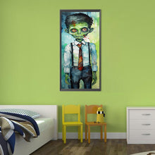 Load image into Gallery viewer, Diamond Painting - Full Round - Zombie in tie and blazer (30*70CM)