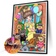 Load image into Gallery viewer, AB Diamond Painting - Full Round - picnic girl (40*50CM)