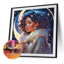 Load image into Gallery viewer, AB Diamond Painting - Full Round - star moon girl (40*40CM)