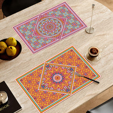 Load image into Gallery viewer, 2Pcs Mandala Diamond Painting Placemat Rectangular Diamond Dot Kits for Home
