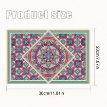 Load image into Gallery viewer, 2Pcs Mandala Diamond Painting Placemat Rectangular Diamond Dot Kits for Home