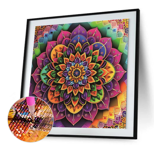 Diamond Painting - Partial Special Shaped - mandala (30*30CM)