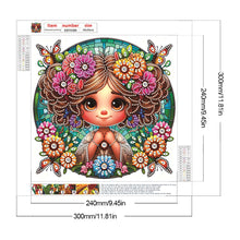 Load image into Gallery viewer, Diamond Painting - Partial Special Shaped - sunflower girl (30*30CM)