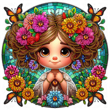 Load image into Gallery viewer, Diamond Painting - Partial Special Shaped - sunflower girl (30*30CM)