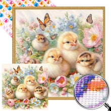 Load image into Gallery viewer, AB Diamond Painting - Full Round - flower duck (40*40CM)