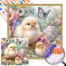 Load image into Gallery viewer, AB Diamond Painting - Full Round - flower duck (40*40CM)