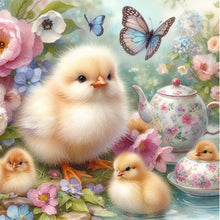 Load image into Gallery viewer, AB Diamond Painting - Full Round - flower duck (40*40CM)