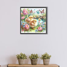 Load image into Gallery viewer, AB Diamond Painting - Full Round - flower duck (40*40CM)