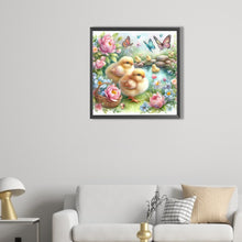 Load image into Gallery viewer, AB Diamond Painting - Full Round - flower duck (40*40CM)