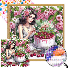 Load image into Gallery viewer, AB Diamond Painting - Full Round - cooking woman (40*40CM)