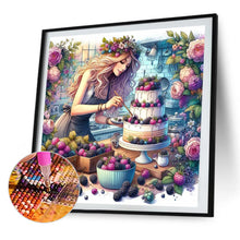 Load image into Gallery viewer, AB Diamond Painting - Full Round - cooking woman (40*40CM)